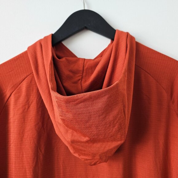 NWT LULULEMON AZBR Orange Brick Drysense LS Pullover Hoodie Men's Medium, XL - Picture 7 of 11